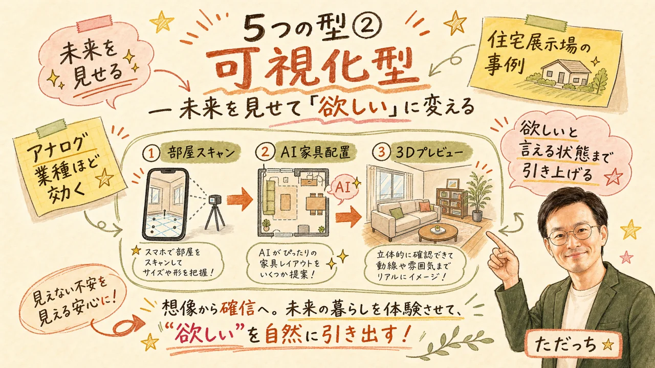 可視化型AIサービス──未来を3Dで見せる体験設計