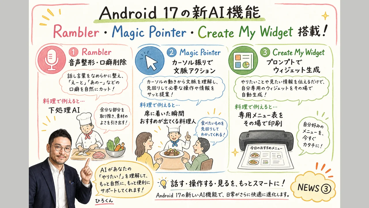 Android 17 Rambler Create My Widget Magic Pointerのグラレコ