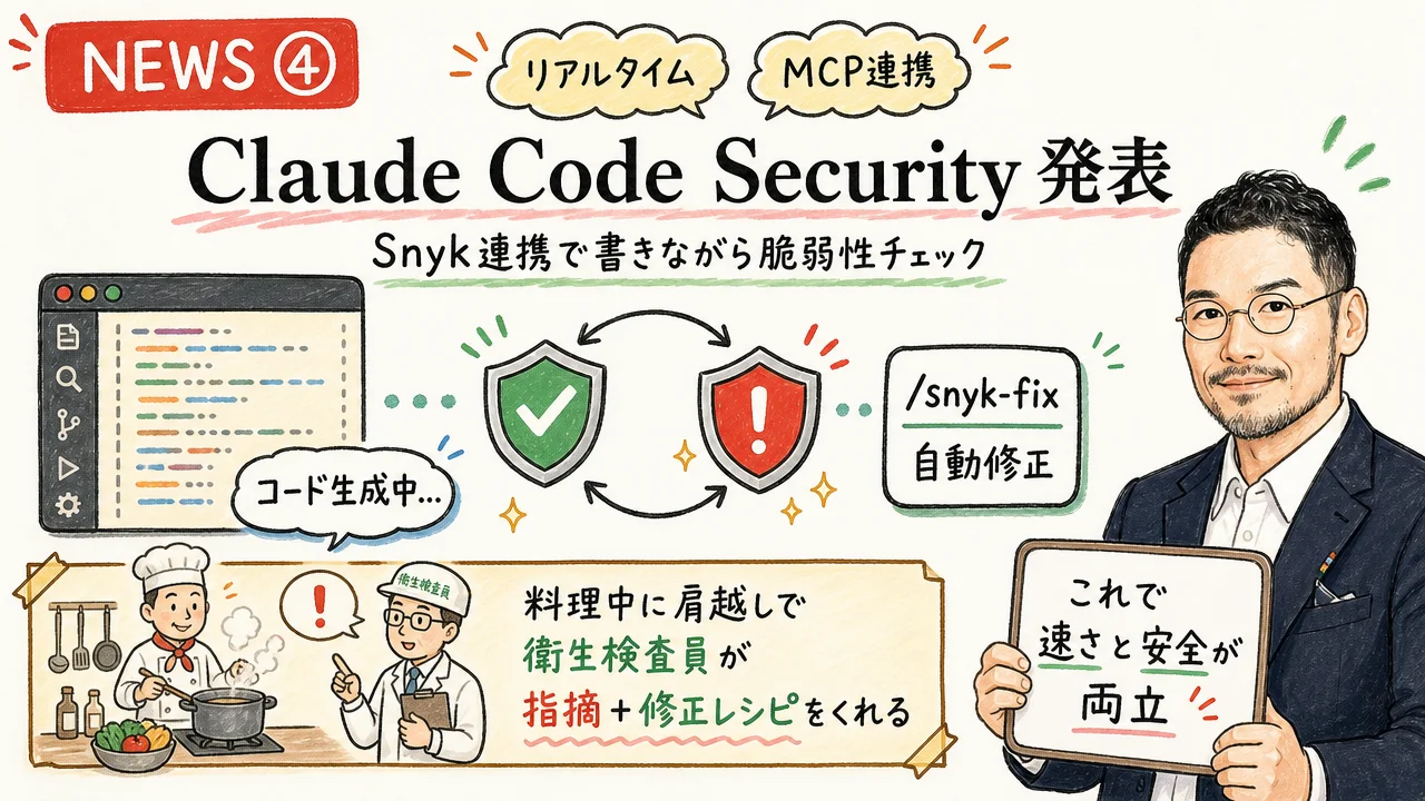 Anthropic Claude Code Security Snyk MCP統合