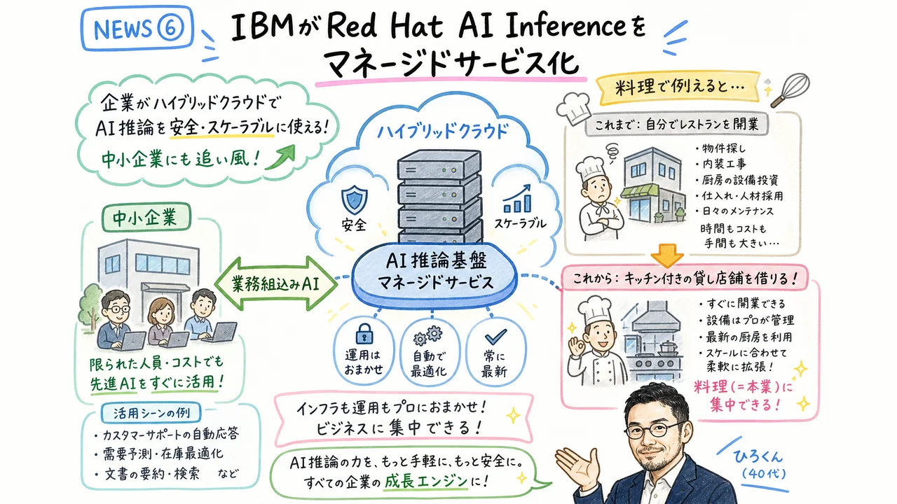 IBM Red Hat AI Inference on IBM Cloudのグラレコ