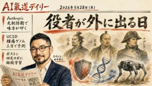 新聞風メイン画像 役者が外に出る日