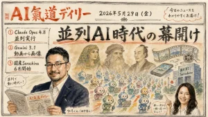 AI氣道デイリー 2026年5月29日号 並列AI時代の幕開け 新聞風メイン画像