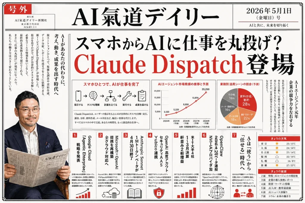 2026年5月1日のAIニュース新聞風メイン画像