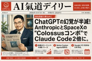 AI氣道デイリー 2026年5月7日号 新聞風メインビジュアル（v2日付修正）