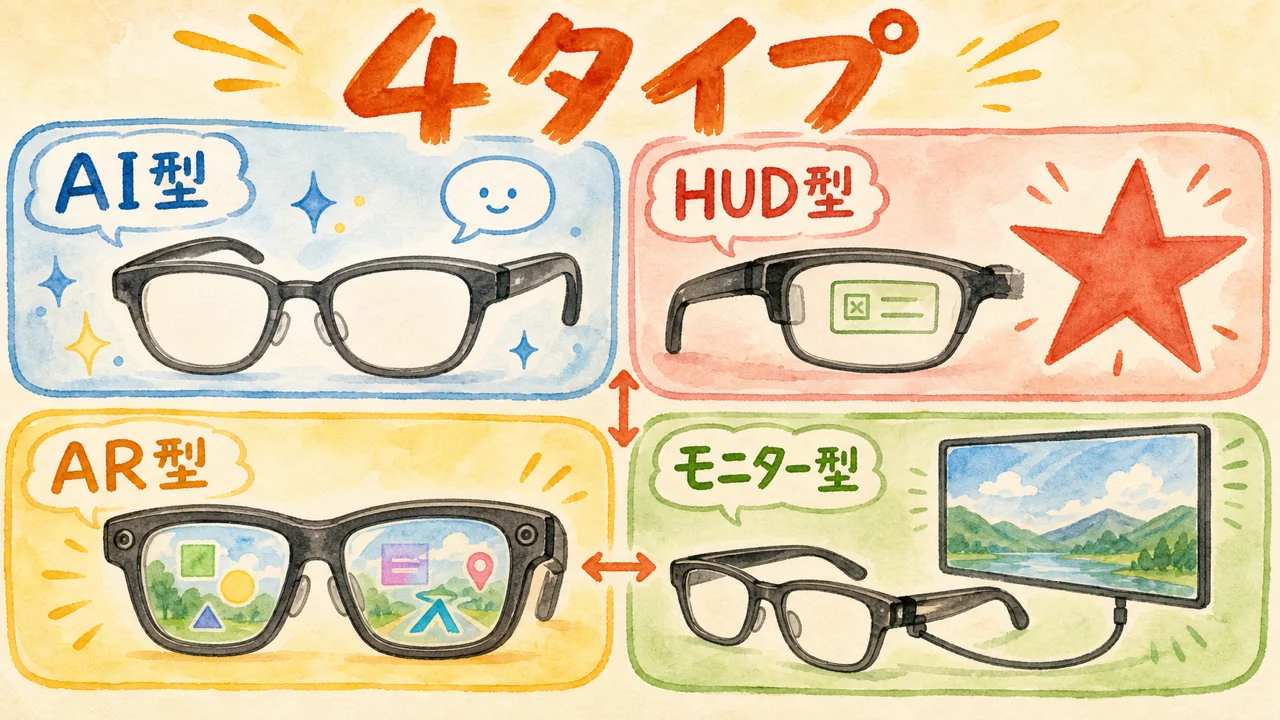主要7機種を4タイプで整理（本記事の核心）