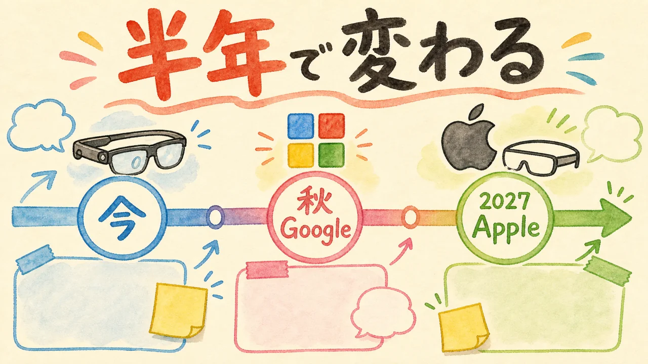 これから半年で景色が変わる：Google・Apple・Meta Orion