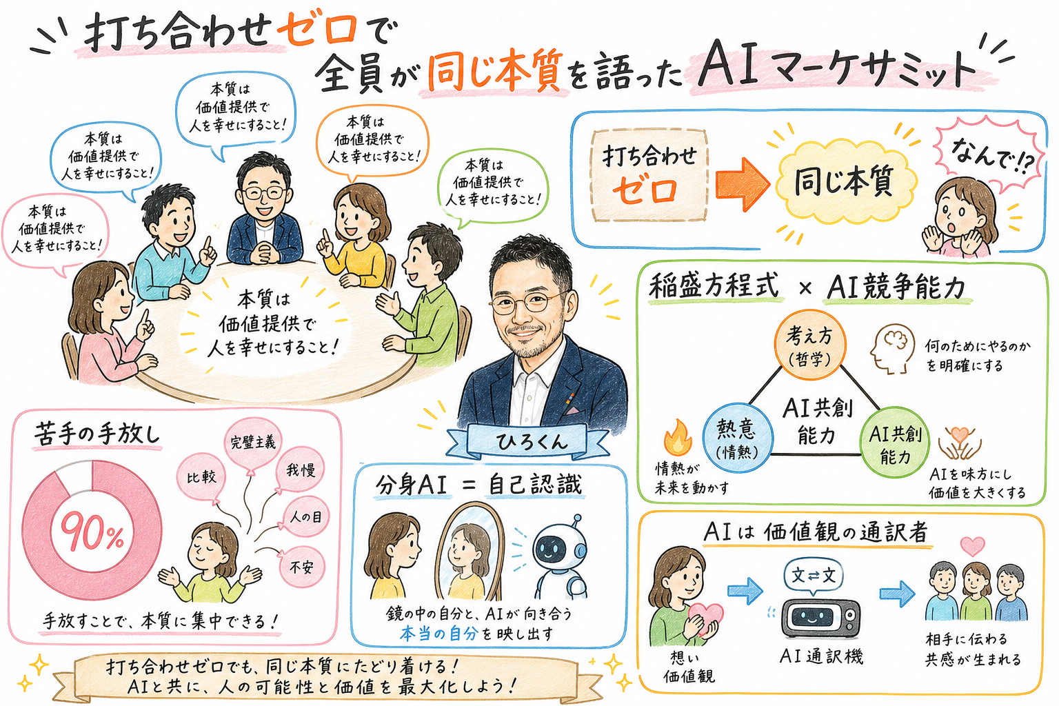 打ち合わせゼロで全員が同じ本質を語った AIマーケサミット