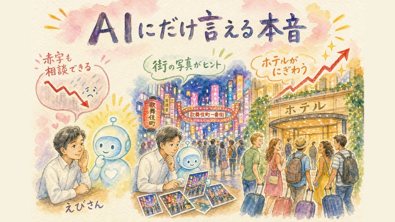 AIにだけ言える「赤字」と現場のリアル — 歌舞伎町の写真でホテルを満室に