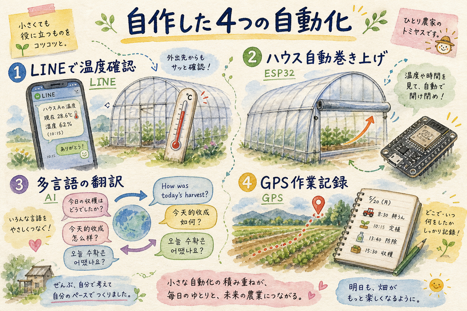 冨安さんがやったこと——文系・未経験で農場のDXを自作した