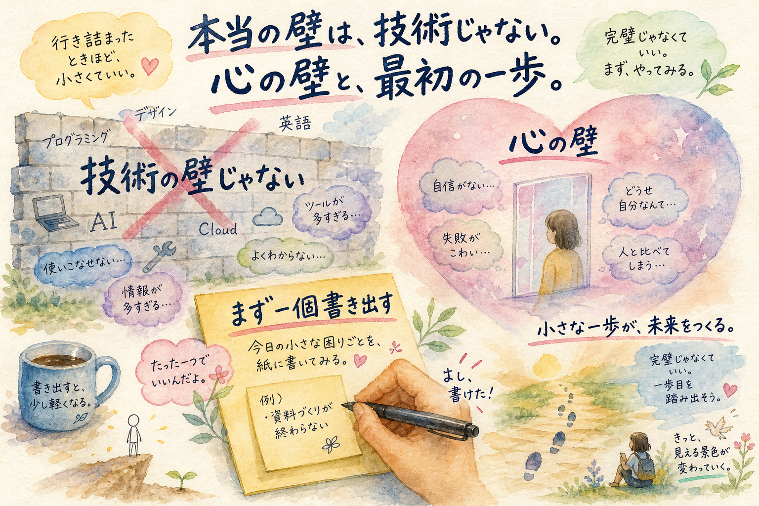 でも私には無理と思っているあなたへ——壁の正体
