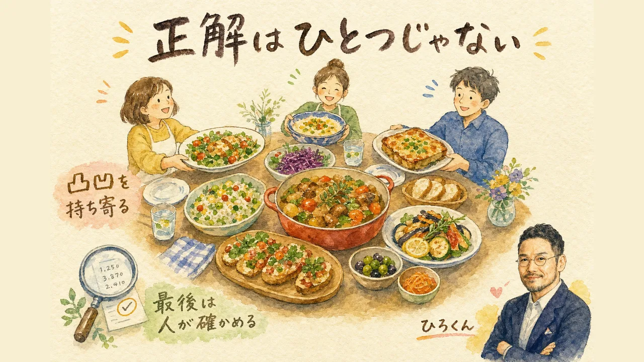 正解はひとつじゃないが、いちばんの安心になる