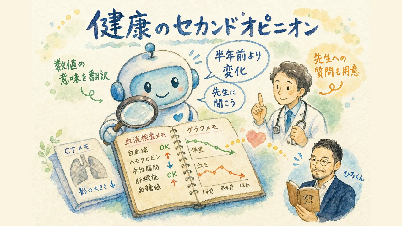ひろくん流 健康データのセカンドオピニオンに使う
