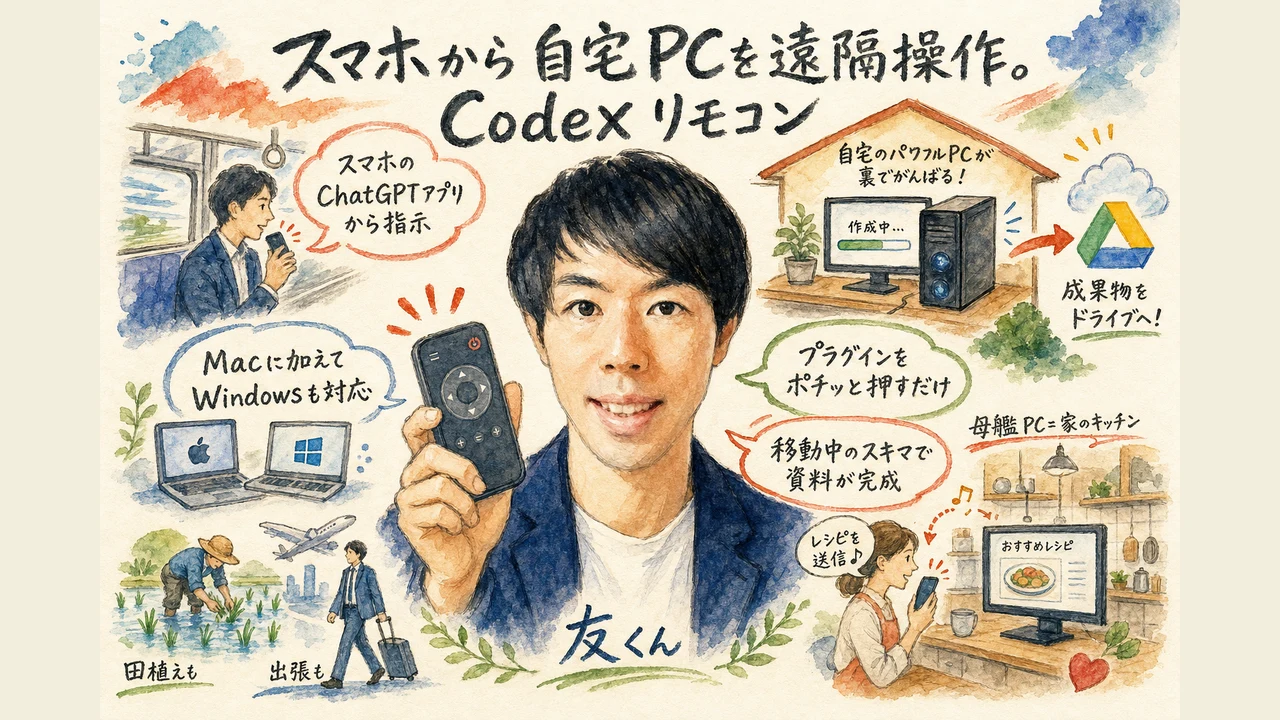 Codexリモートコントロール スマホからPC操作の図解