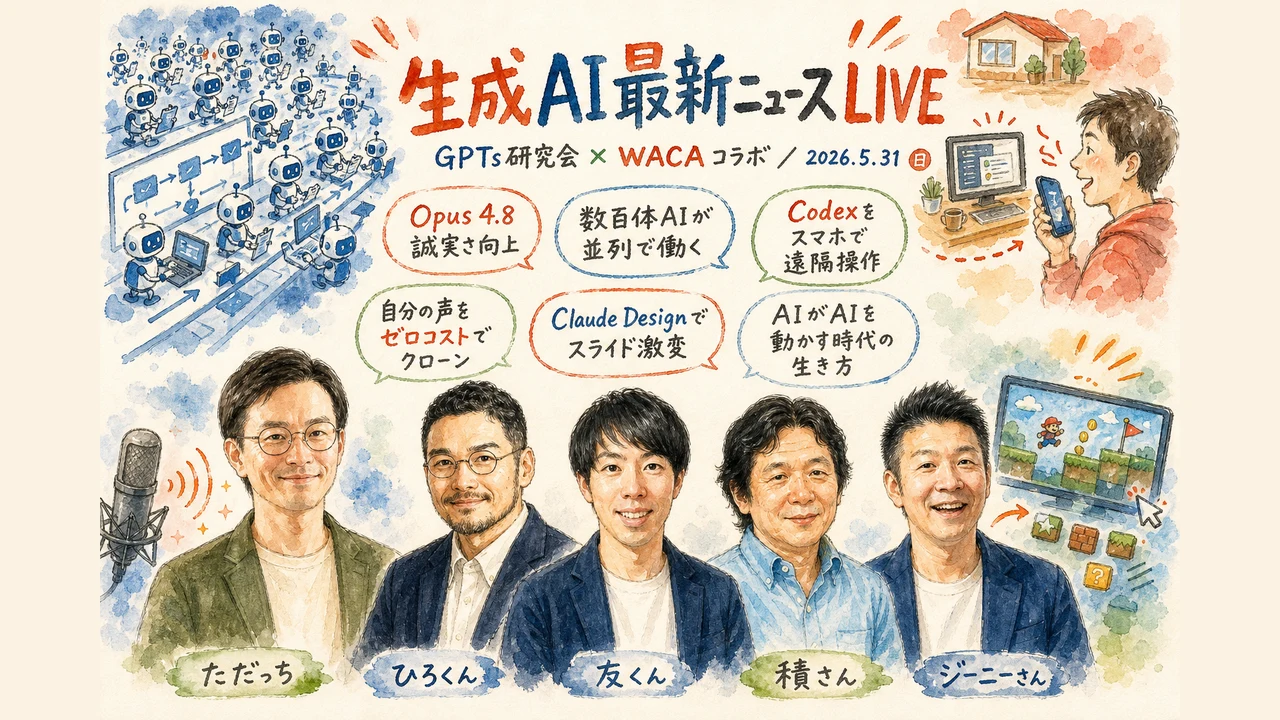数百体のAIエージェントが並列で働く生成AI最新ニュースLIVE