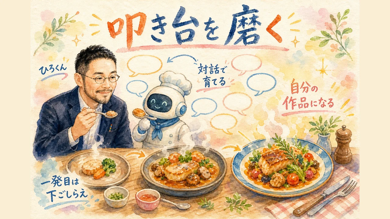 早く作るより叩き台を磨く AIものづくりで一番大事なこと