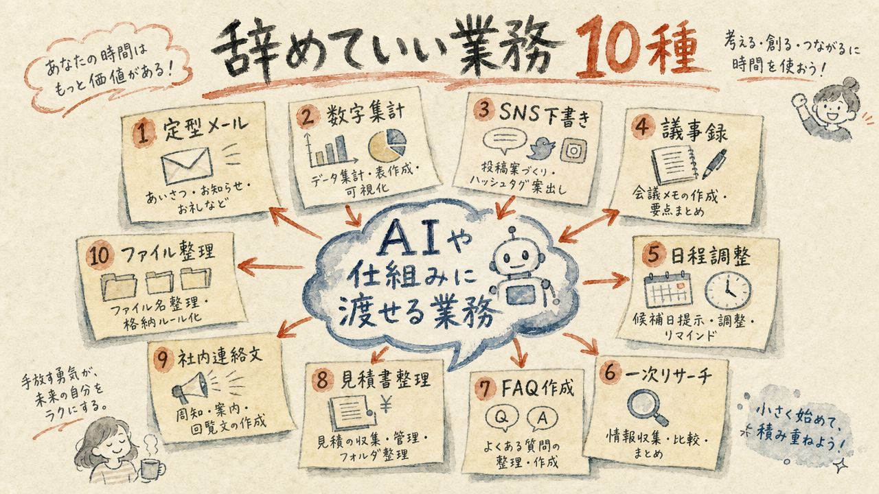 辞めていい業務10種マップ