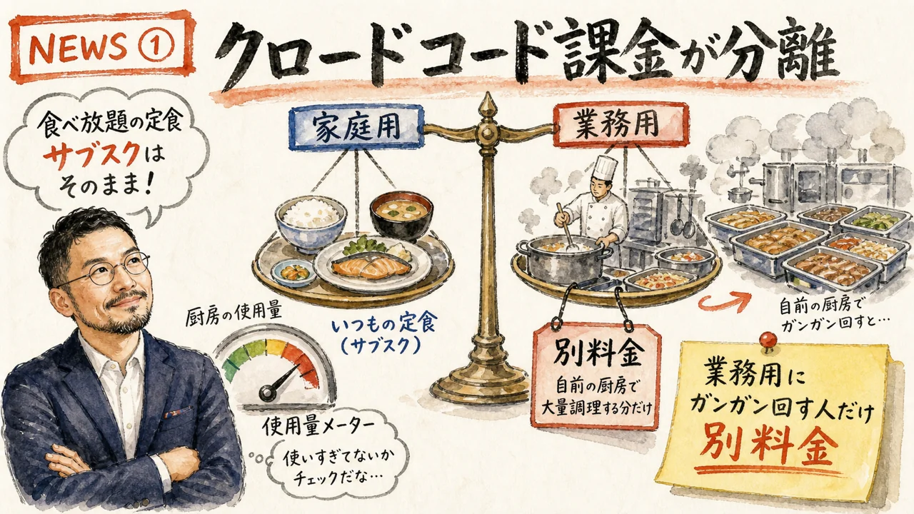 Claude Code プログラム利用 課金分離 6月15日 グラレコ
