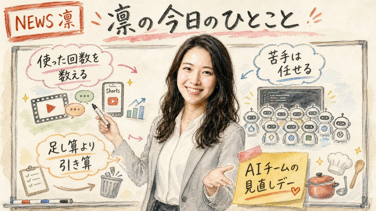 AI秘書 凛 今日のひとこと まとめ グラレコ