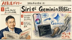 2026年6月8日 AI氣道デイリー 新聞風メインビジュアル