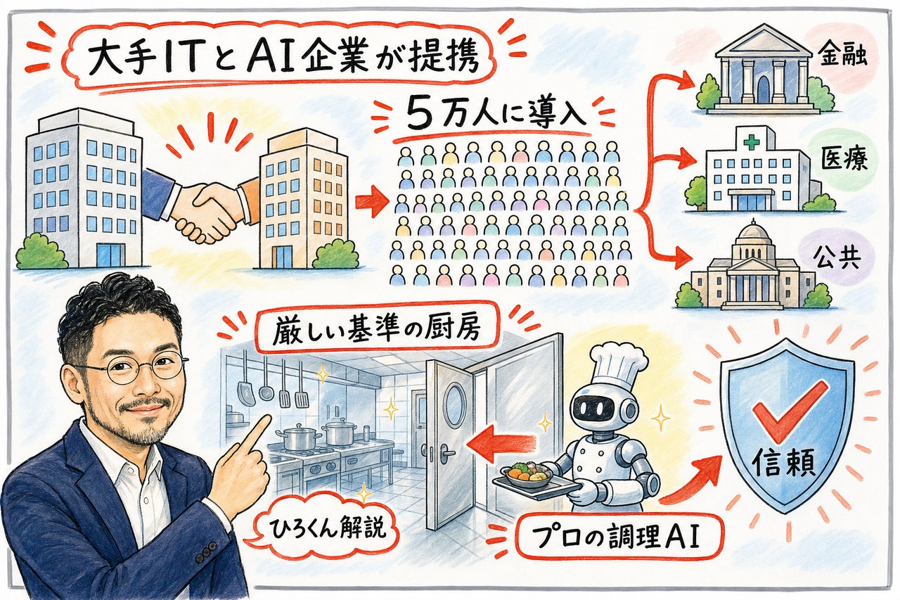 TCSとAnthropicが提携し5万人にClaudeを導入、金融・医療・公共などの規制業界へ展開する図解