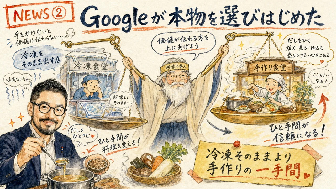 Google6月スパムアップデート完了でAI量産コンテンツより本物が評価されるグラレコ