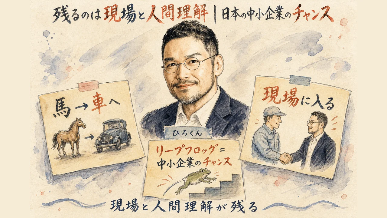 現場と人間理解が日本の中小企業のチャンスになる図解