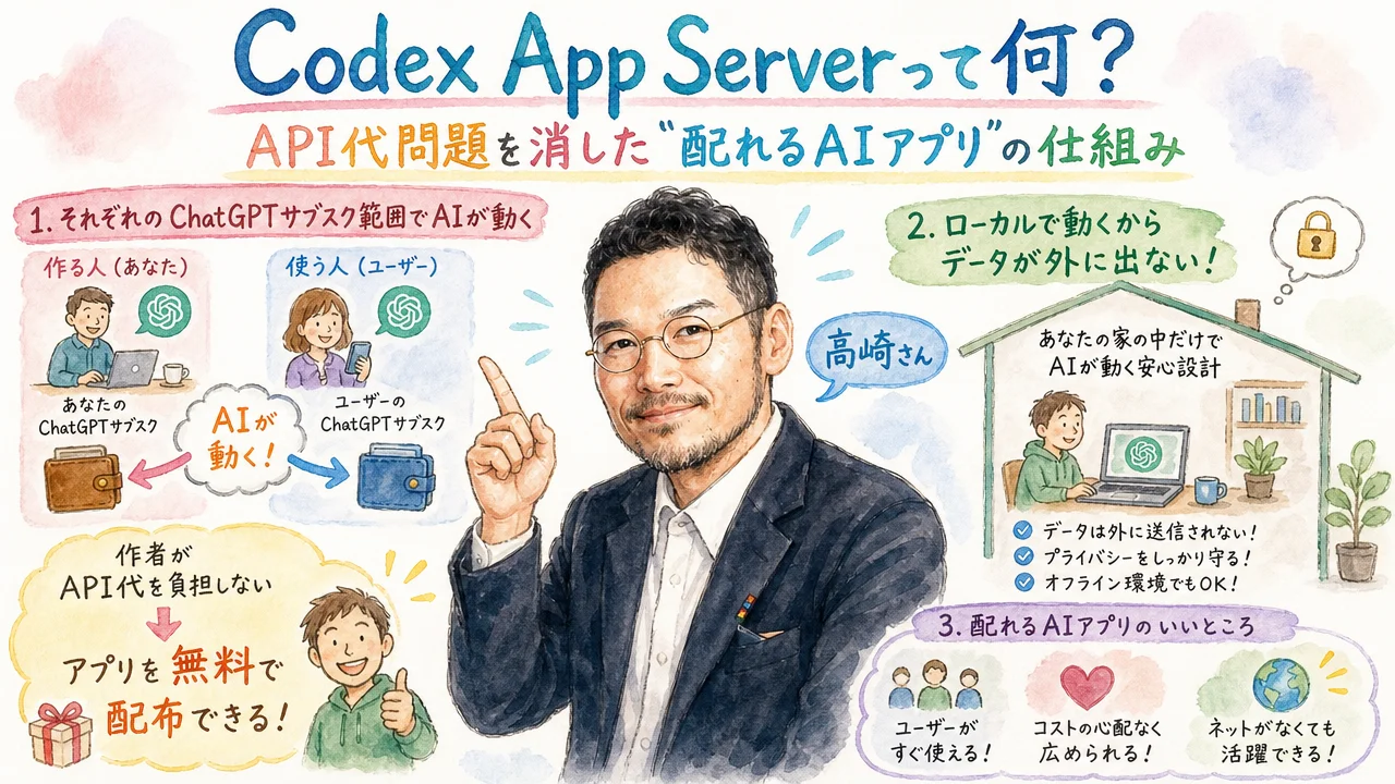 Codex App Serverの仕組みをおさらいする図解