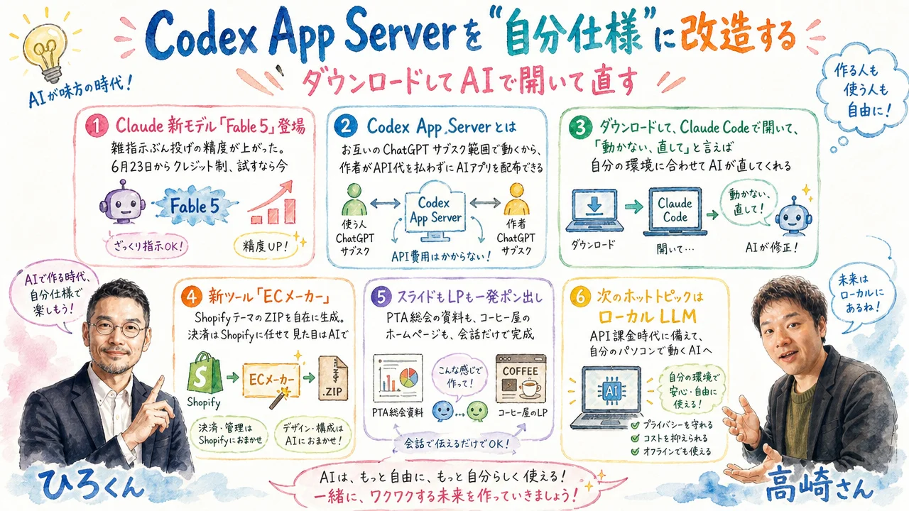 配布AIアプリをClaude Codeで自分仕様に改造する実演LIVE