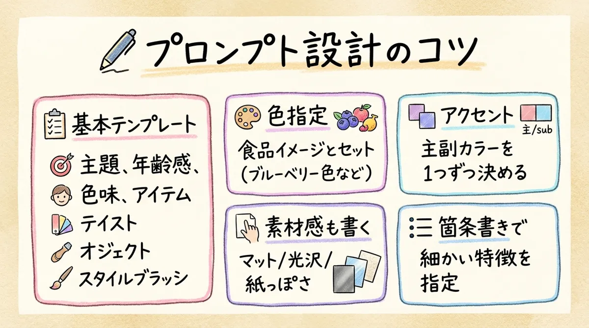 プロンプト設計のコツグラレコ