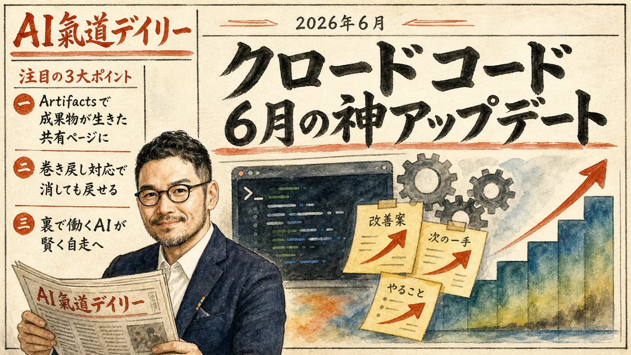 Claude Codeの6月アップデートを一覧できる総まとめ図