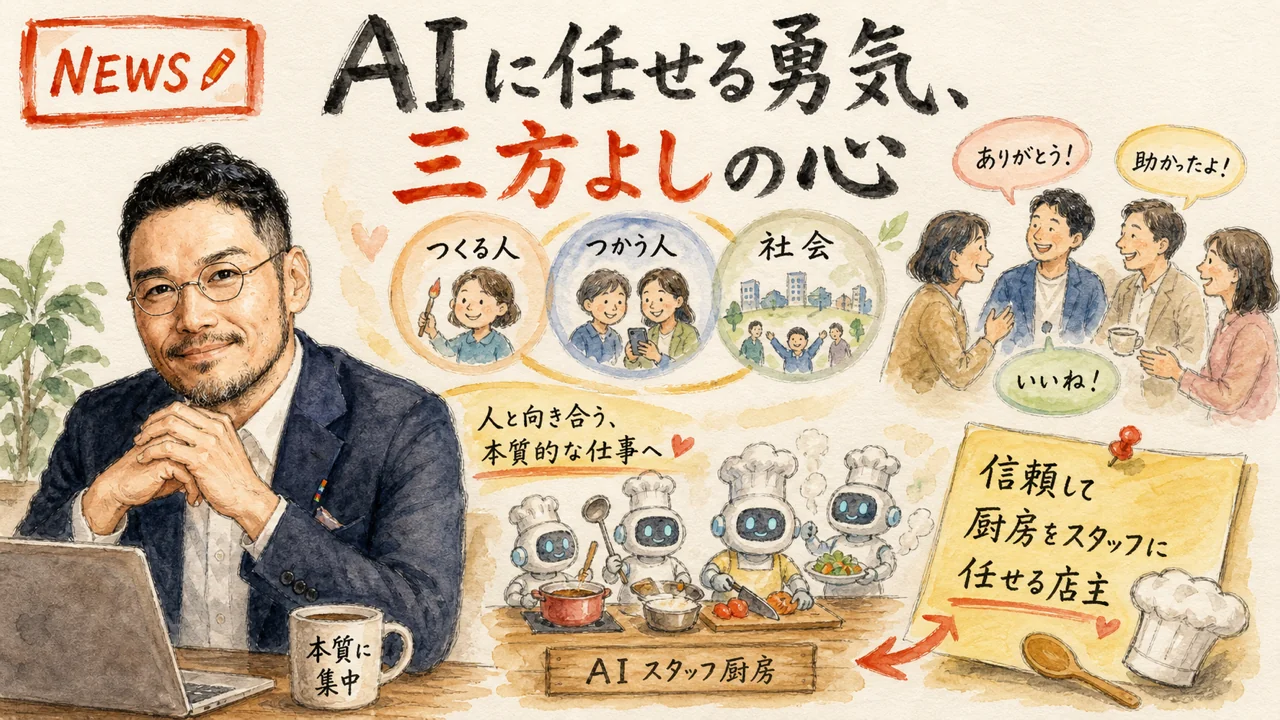 AIに任せて本質に集中するひろくんの図解