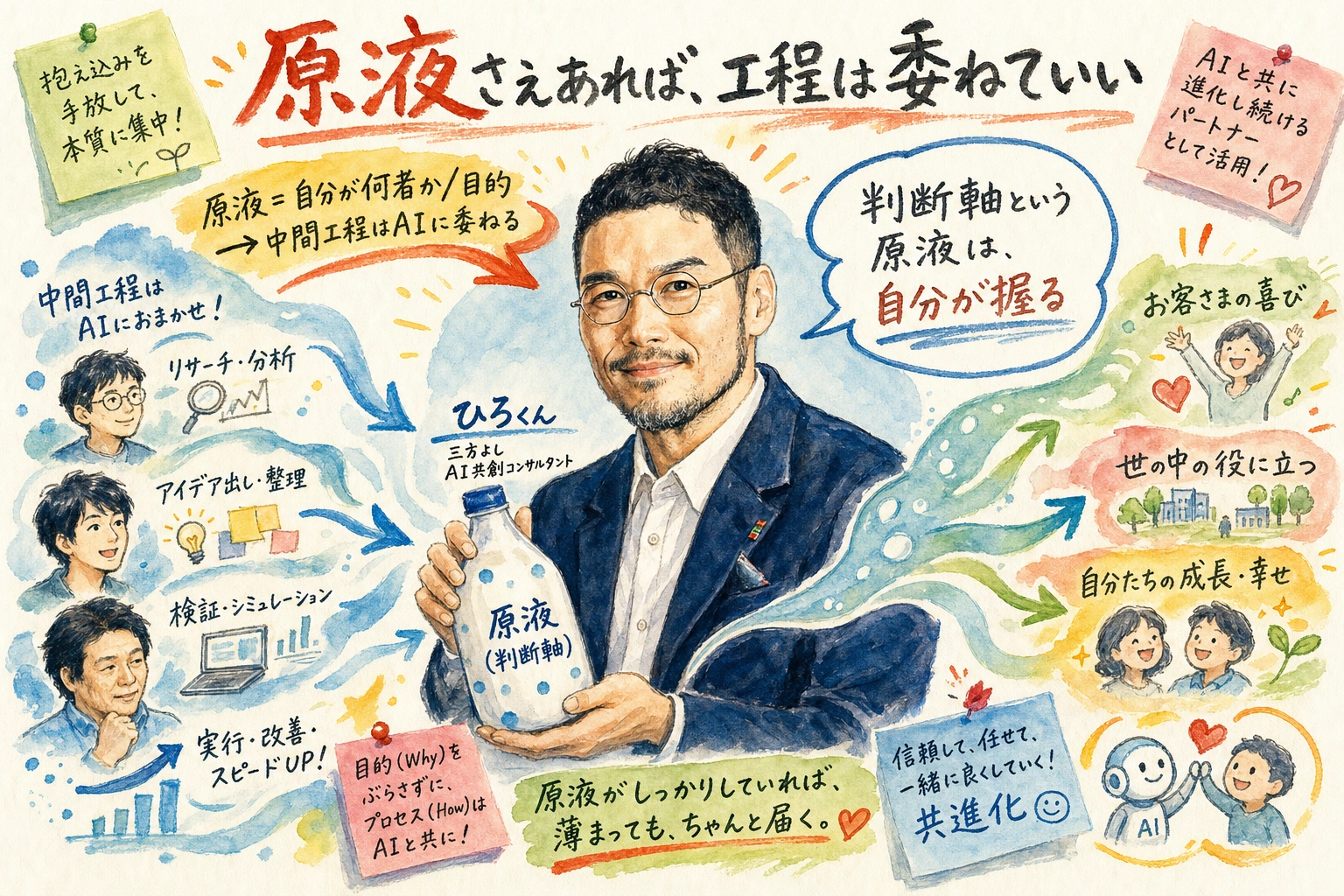 コラム図解 原液さえあれば工程は委ねていい