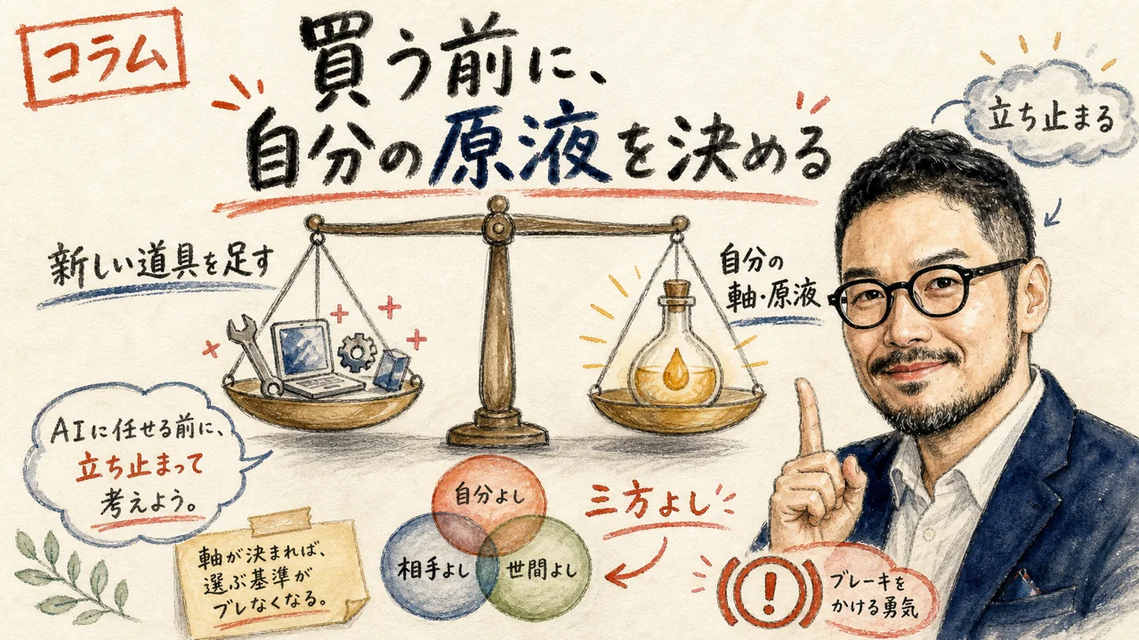 ひろくんが今日のテーマから感じたことを語るコラム図解