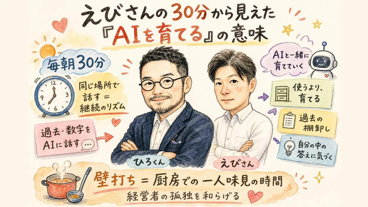 えびさんの30分から見えた、AIを育てるの意味