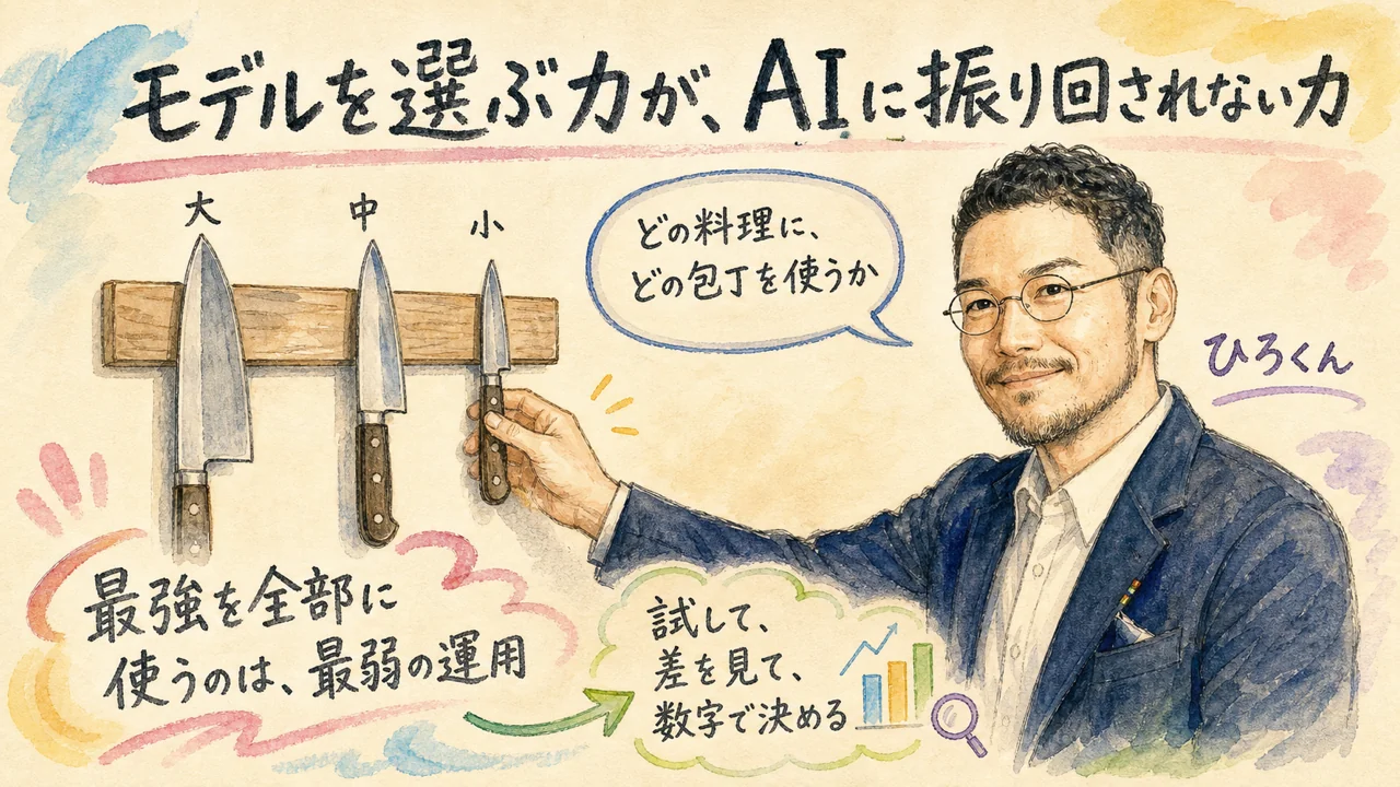 モデルを選ぶ力——どの料理にどの包丁を使うか決められることが料理の腕