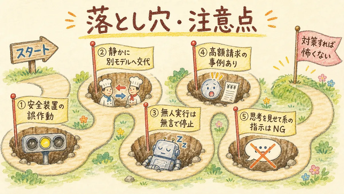見落としがちな落とし穴5選