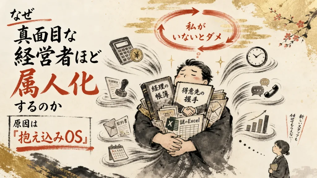 なぜ真面目な経営者ほど属人化するのか 原因は抱え込みOS