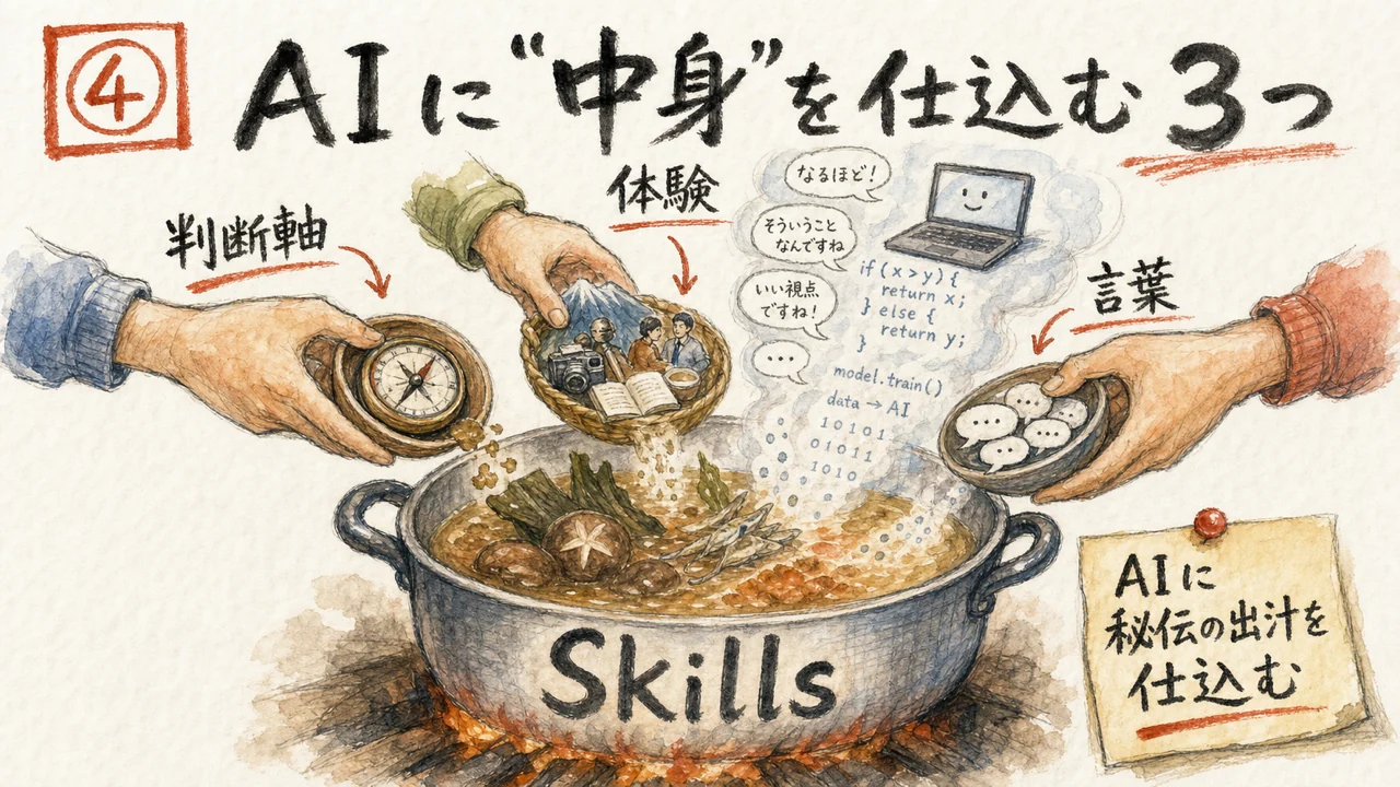 仕込む3つのこと