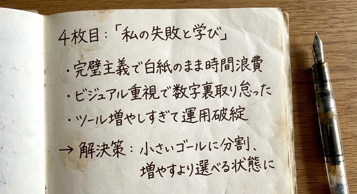 AIスライド作成の失敗談と学び - グラレコ図解