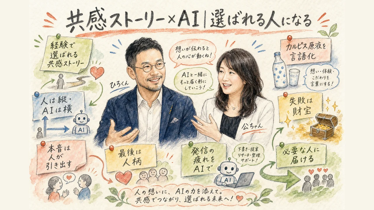 共感ストーリー×AI 記事全体の図解