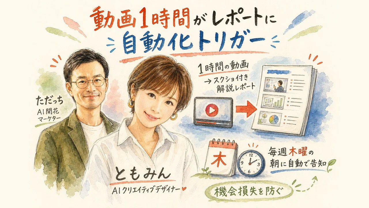 1時間の動画を自動でレポート化する活用例を語るともみん