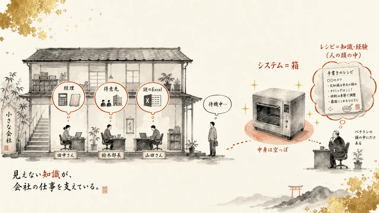 その人しか分からない仕事が生まれる仕組みの図解
