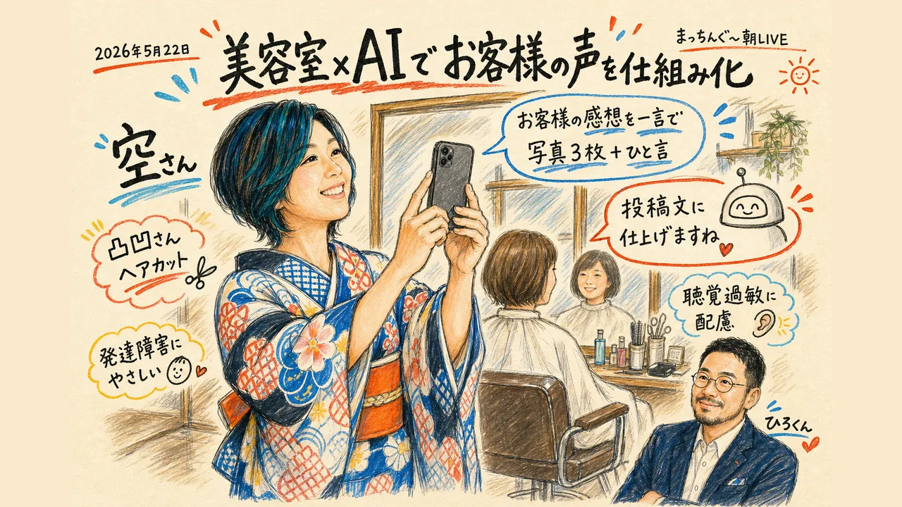 美容室×AIでお客様の声を仕組み化──空さんの実店舗AI活用