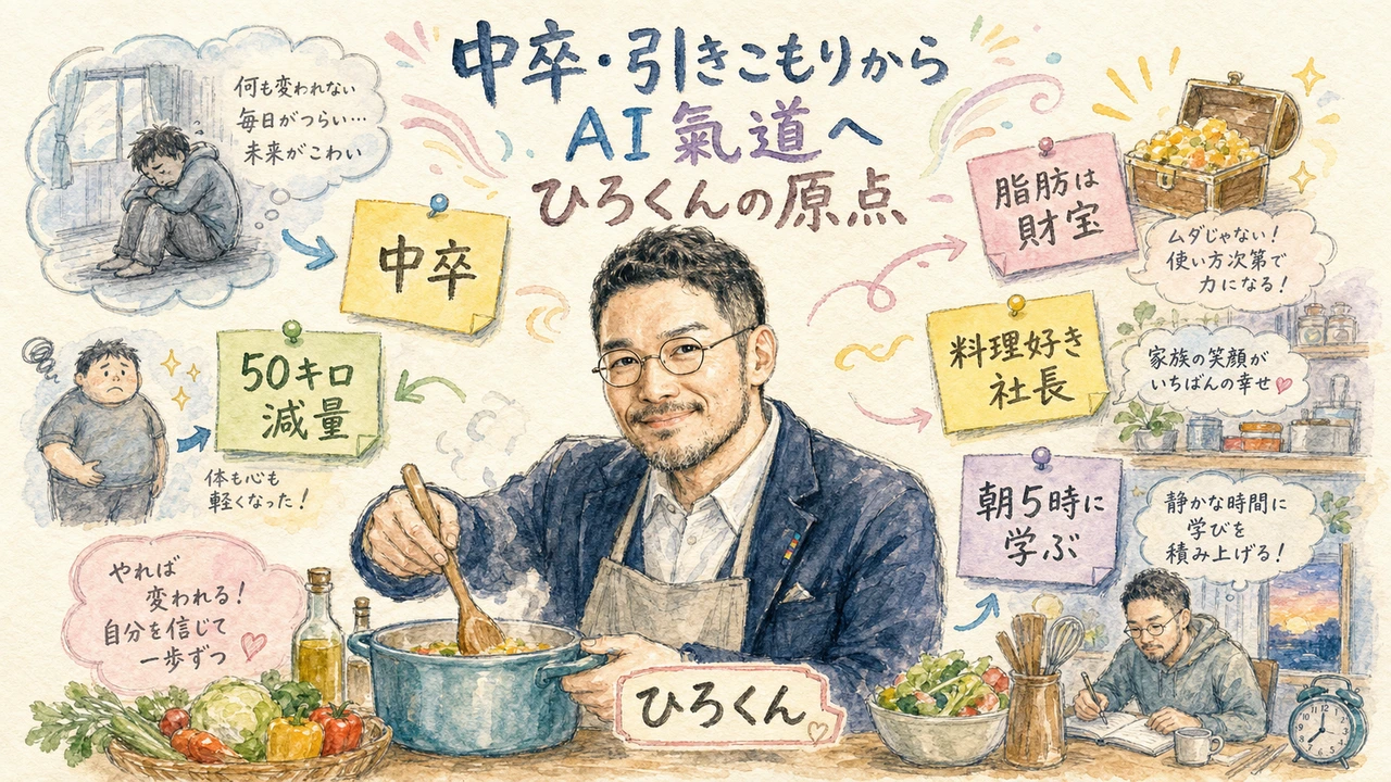 中卒・引きこもり・134kgからAI氣道へ ひろくん
