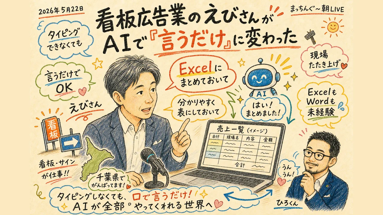 看板広告業のえびさんがAIで言うだけに変わった──体感レポート