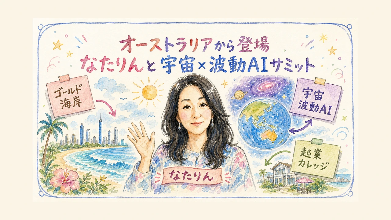 オーストラリアから登場したなたりんと宇宙×波動AIサミット