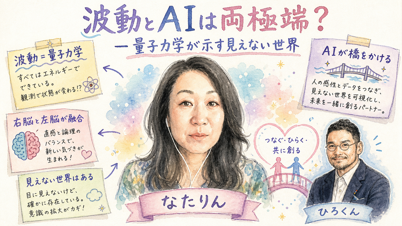 波動とAIは両極端？量子力学が示す見えない世界