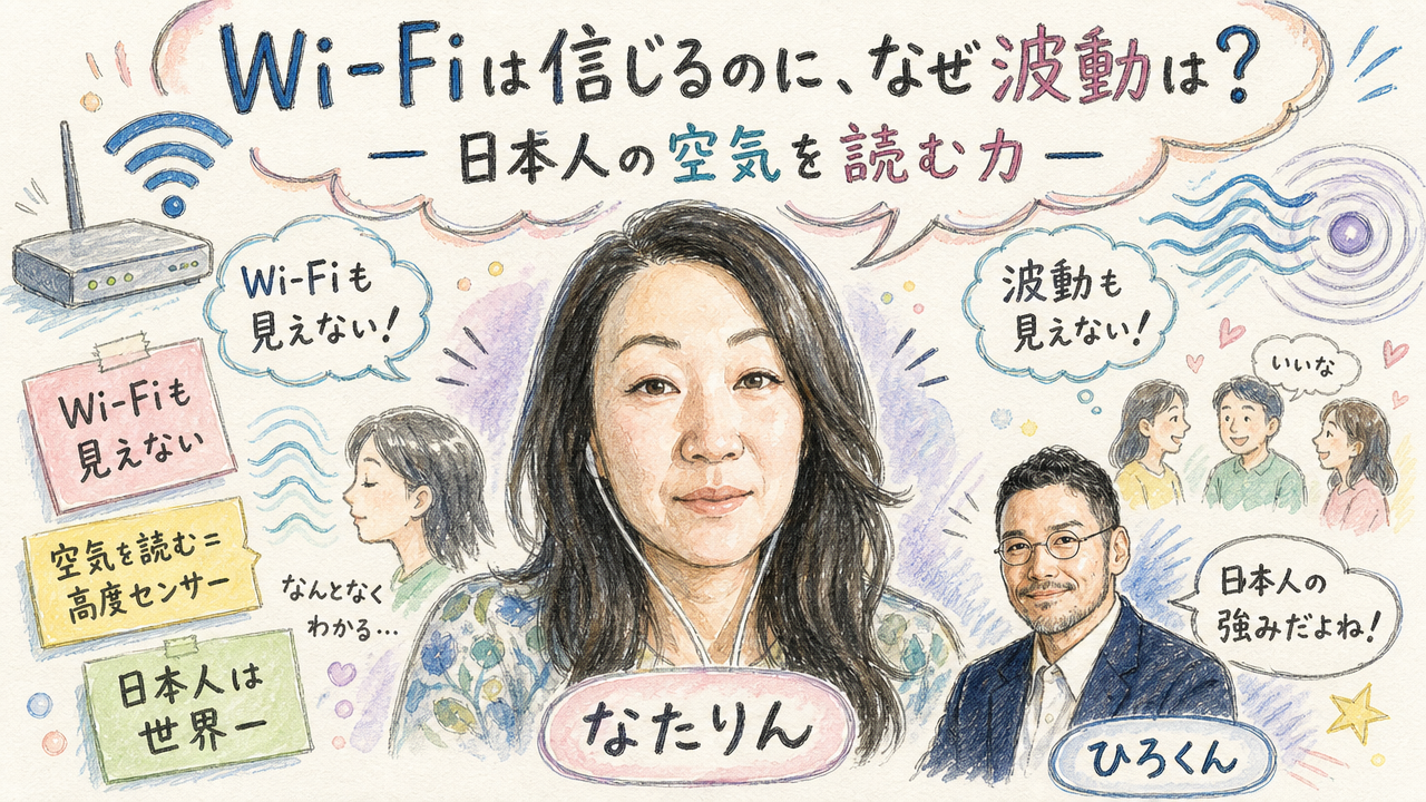Wi-Fiは信じるのに波動は？日本人の空気を読む力
