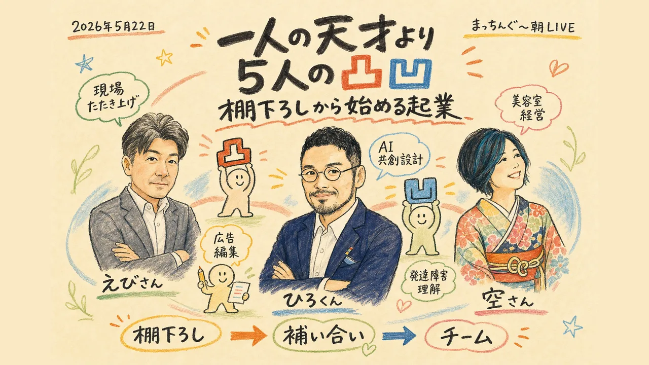 一人の天才より5人の凸凹──棚下ろしから始める起業