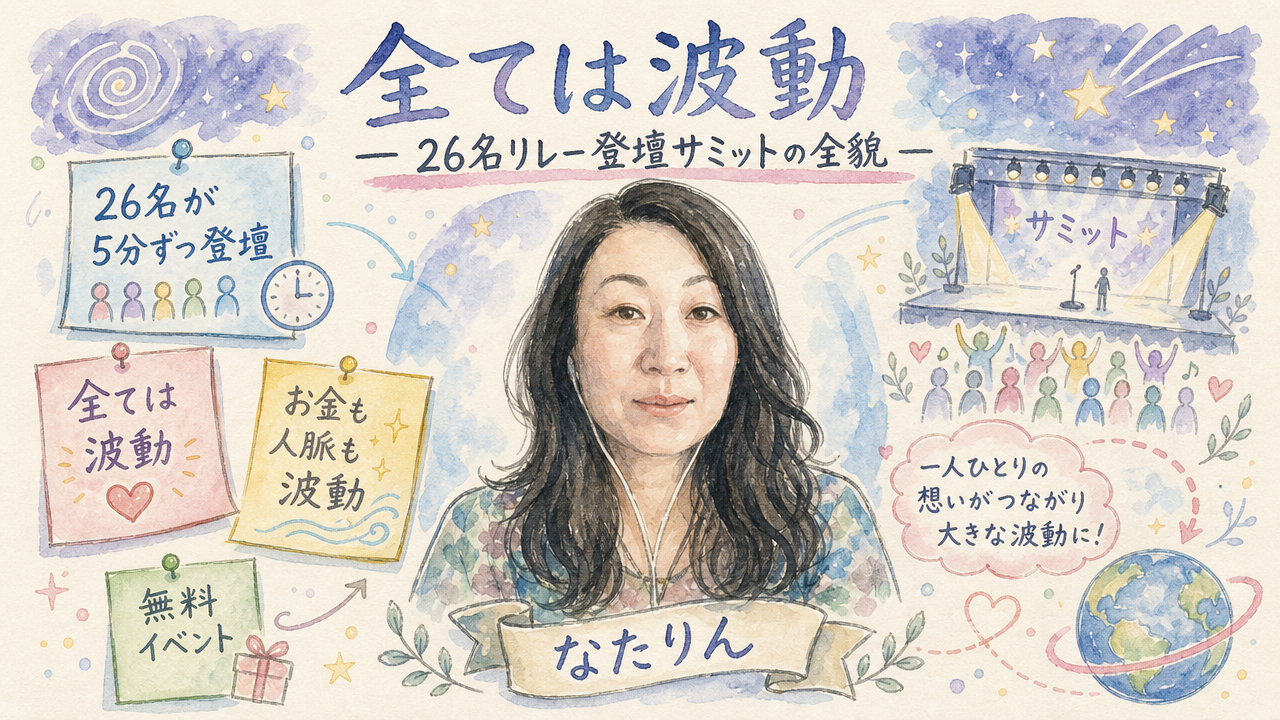 全ては波動 26名リレー登壇サミットの全貌